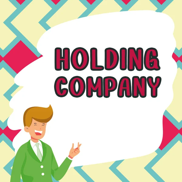 Legenda Conceitual Holding Company Visão Geral Negócios Ações Propriedade Outros — Fotografia de Stock