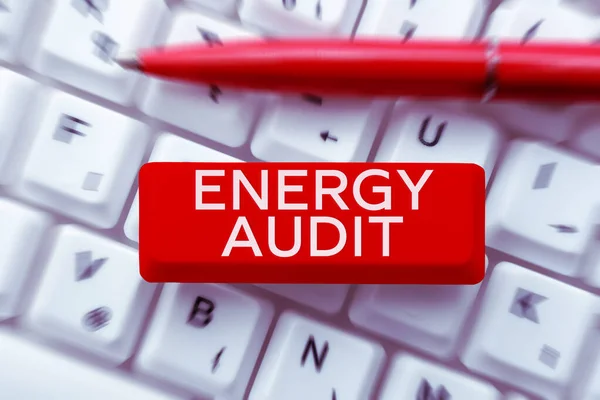 Tekst Met Inspiratie Energy Audit Word Written Assessment Energy Needs — Stockfoto