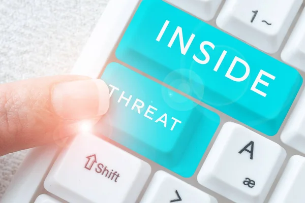 Writing Displaying Text Threat Business Idea Information Only Insider Would — Foto de Stock
