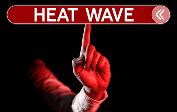 Podpis Koncepcyjny Heat Wave Biznes Zbliża Się Dłuższego Okresu Rażąco — Zdjęcie stockowe