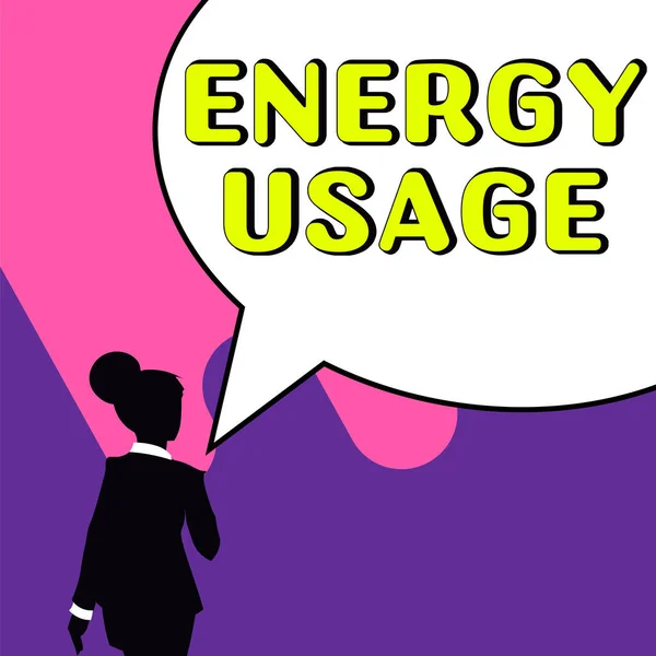 에너지 사용을 표시하는 에너지 시스템에서 — 스톡 사진