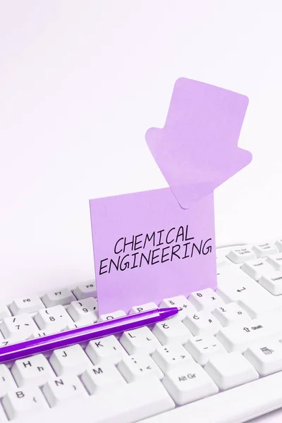 Kavramsal Ekran Kimya Mühendisliği Yaklaşımı Endüstriyel Kimya Uygulaması Ile Ilgili — Stok fotoğraf