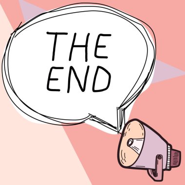 Writing displaying text The End, Conceptual photo Final part of play relationship event movie act Finish Conclusion