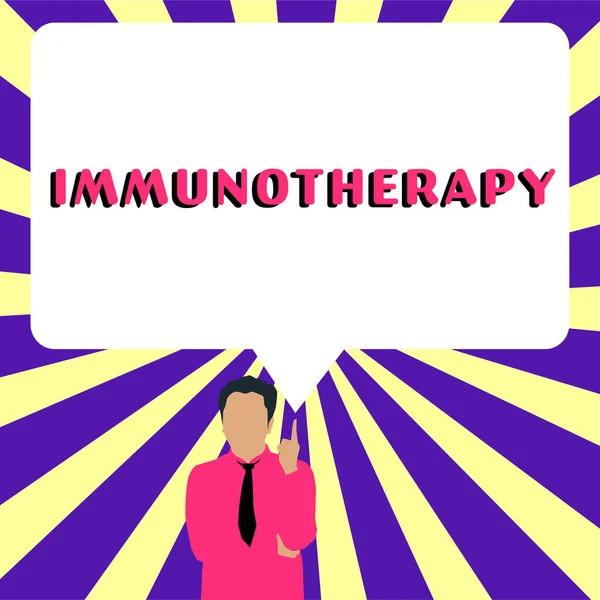 Handwriting Text Immunotherapy Concept Meaning Treatment Prevention Disease Involves Enhancement — Stok fotoğraf