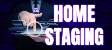 Ev Sahneleme sunan metin başlığı, emlak piyasasında satılık özel bir konutun hazırlanması için sözcük