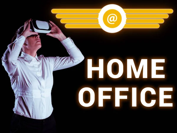Esposizione Concettuale Home Office Business Idea Spazio Designato Una Residenza — Foto Stock