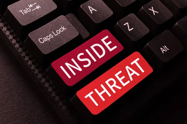 Text Zobrazující Inspiraci Threat Business Showcase Informace Pouze Zasvěcený Měl — Stock fotografie