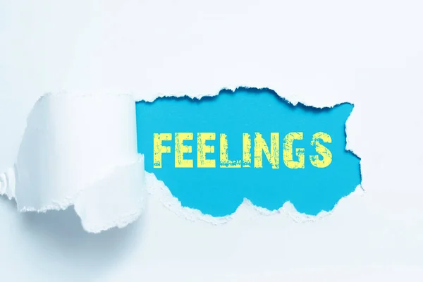 Γράφοντας Εμφάνιση Κειμένου Συναισθήματα Επιχειρηματική Βιτρίνα Προκαλώντας Χαρούμενα Θετικά Συναισθήματα — Φωτογραφία Αρχείου