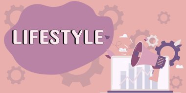 Yaşam Tarzı, Kavramsal fotoğraf sunan metin başlığı bir bireyin, grubun veya kültürün tipik yaşam biçimi