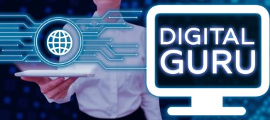 Elektronikle ilgili temel konularda metin Dijital Guru, Kavramsal fotoğraf öğretmeni ve entellektüel rehber yazma