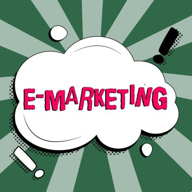 Writing displaying text E Marketing, Internet Concept business that sells product or service electronically