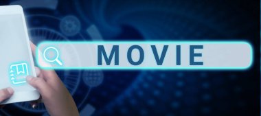 Ekranda gösterilen metin Filmi, İş Konsepti Sinema veya Televizyon Filmi Film Videosu Yazımı