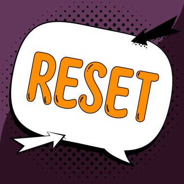 Metin başlığı: Sıfırla, aygıt üzerine yazılan sözcük fabrika moduna geri dön Tekrar sıfır başlangıç noktası belirle