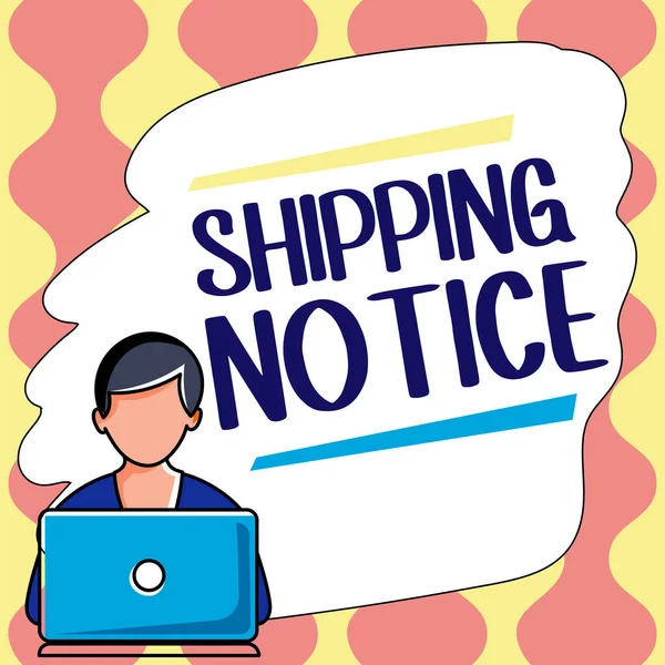 Conceptual Display Shipping Notice Business Showcase Ships Considered Collectively Especially — Stok fotoğraf