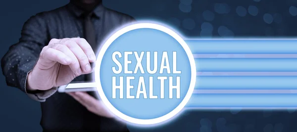 Kézírás Szöveg Szexuális Egészség Szó Egészségesebb Testre Elégedett Szexuális Élet — Stock Fotó