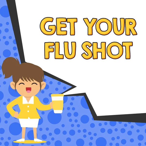 Text showing inspiration Get Your Flu Shot, Business showcase Acquire the vaccine to protect against influenza
