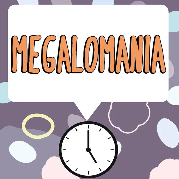 Handwriting Text Megalomania Business Showcase Mental Illness Marked Feelings Personal — Stok fotoğraf