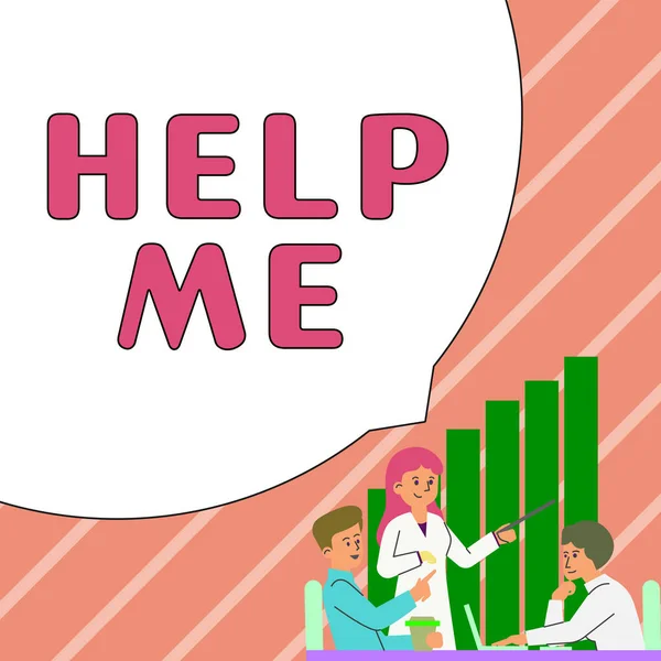 Konzeptionelle Anzeige Hilf Mir Internet Konzept Jemanden Bitten Dir Helfen — Stockfoto