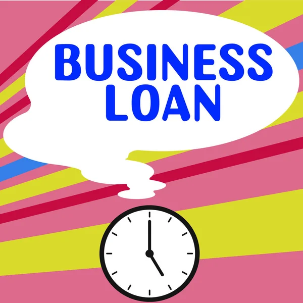 Zeichen Das Business Loan Anzeigt Konzept Bedeutet Credit Mortgage Financial — Stockfoto