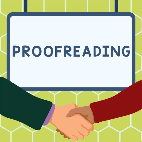 Conceptual Display Proofreading Concept Meaning Act Reading Marking Spelling Grammar — Stock Photo, Image