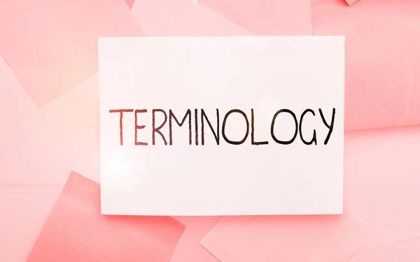 Çalışmalarda Kullanılan Kavramsal Başlık Terminolojisi Kavramı Terimleri — Stok fotoğraf