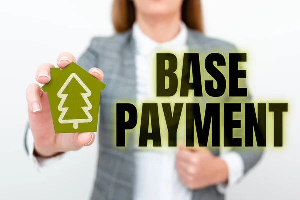 Conceptual Display Base Payment Word Amount Pay Standard Work Period — Stock Fotó