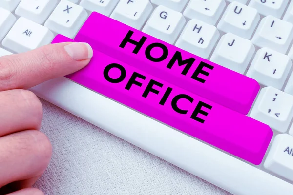 Handwriting Text Home Office Business Overview Space Designated Persons Residence — 图库照片