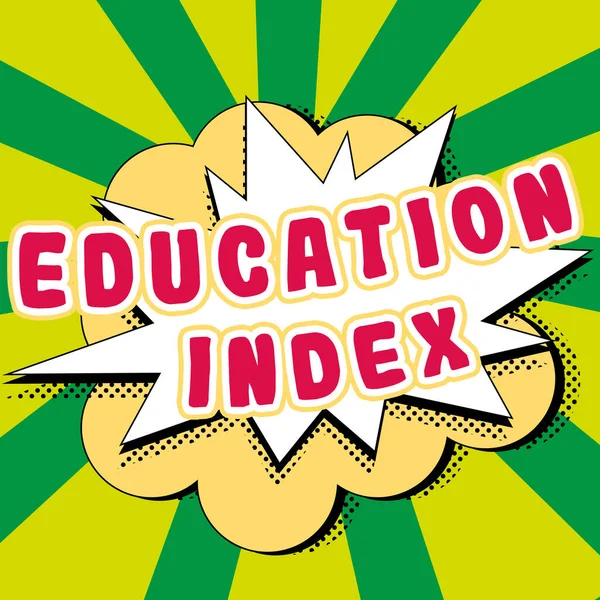 Tekst Met Inspiratie Education Index Conceptuele Foto Gericht Leerbehoeften Van — Stockfoto