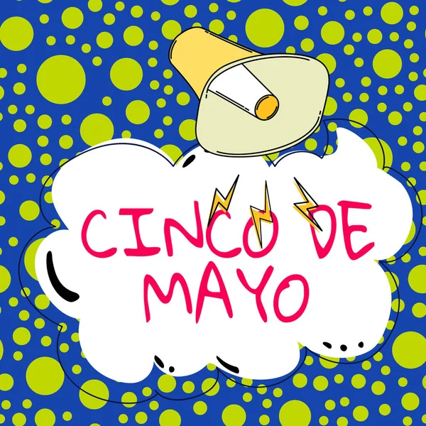 Konceptuell Bildtext Cinco Mayo Affärsidé Mexikansk Amerikanskt Firande Den Maj — Stockfoto