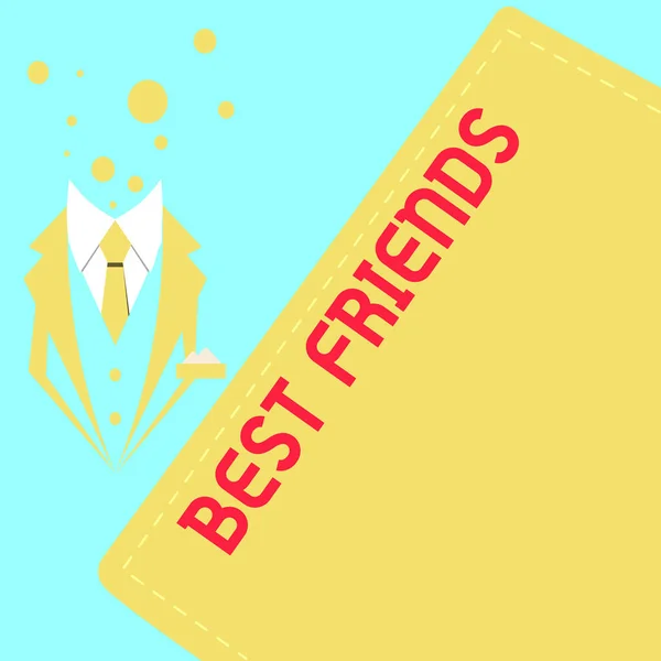 Légende Texte Présentant Best Friends Internet Concept Une Personne Que — Photo