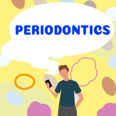 Metin başlığı Periodontik, İnternet Konsepti diş, diş eti, silikon hastalıkları ile ilgilenen bir diş hekimliği dalı