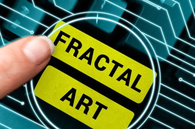 Sign displaying Fractal Art, Internet Concept the place or section of a website that is used for public discussion