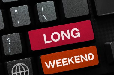 El yazısı işareti Uzun Hafta Sonu, Uzun Tatil Tatili Anlamı Tatil Tatili Dinlenme Zamanı