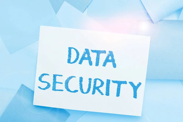 Writing Displaying Text Data Security Business Showcase Confidentiality Disk Encryption — Stock Photo, Image