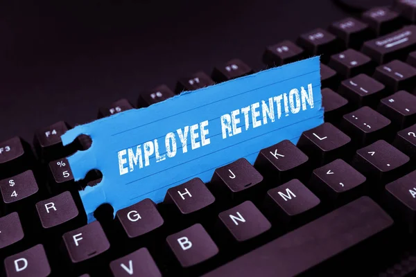 Assinatura Exibindo Retenção Funcionários Word Internal Recruitment Method Employed Organizations — Fotografia de Stock
