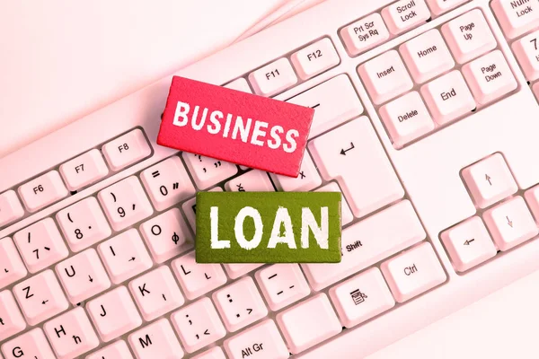 Business Loan Internet Concept Credit Mortsue Financial Assistance Cash Advance — 스톡 사진