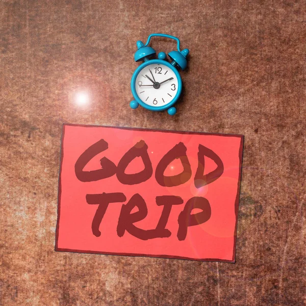 Text Caption Presenting Good Trip Business Concept Journey Voyage Run — Stock Photo, Image
