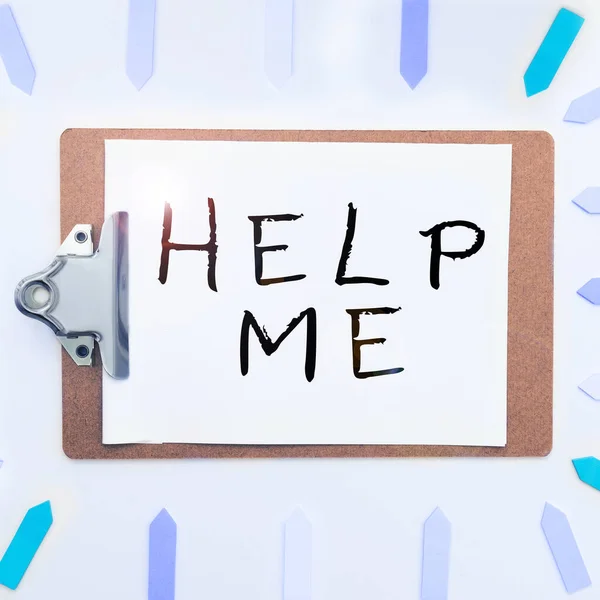 Text Caption Presenting Help Concept Meaning Asking Someone Assist You — Stock Photo, Image