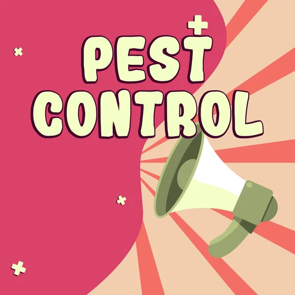 Концептуальная Подпись Pest Control Business Idea Killing Destructive Insects Attacks — стоковое фото