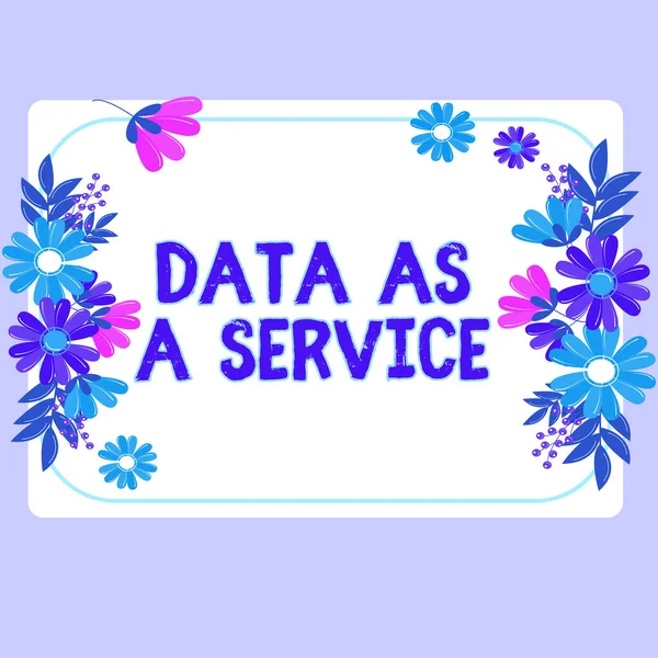Texte Manuscrit Data Service Business Vitrine Acte Sécurisation Stockage Des — Photo