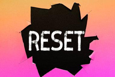 Yeniden başlatılan metin başlığı, iş konsepti aygıtın fabrika moduna dönmesine neden oluyor. Yeniden sıfır başlangıç noktası belirleyin