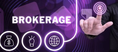 İlham Aracı, İş Genel Görünümü 'nü gösteren metin ticari müzakerelerde güvenilir bir aracı veya aracı görevi görüyor