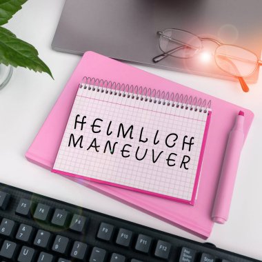 El yazısı metni Heimlich Manevrası, boğulma durumunda yukarı doğru baskı uygulaması