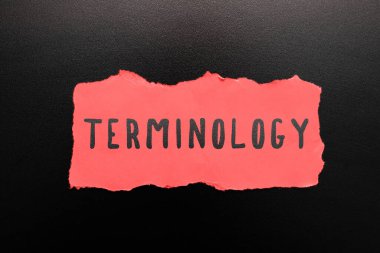 El yazısı Terminolojisi, Özel teknik uygulamalarla kullanılan terimler üzerine Sözcük Yazımı