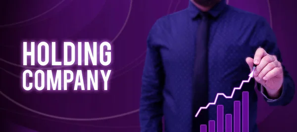 Holding Holding Company Gösteren Imza Hisse Senedi Diğer Finansal Varlıklar — Stok fotoğraf