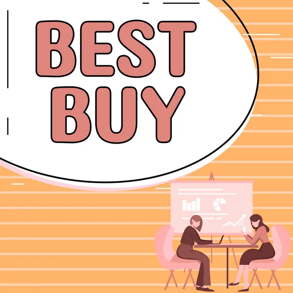 Text Ukazující Inspiraci Best Buy Business Koncept Nejvýhodnější Kombinace Nákladů — Stock fotografie