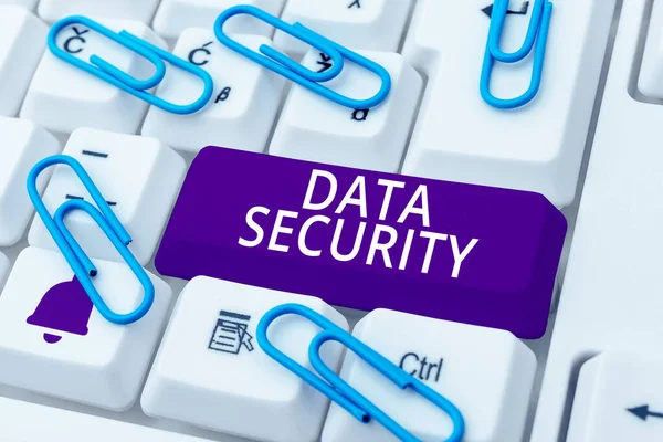 Inspiration Showing Sign Data Security Business Showcase Confidentiality Disk Encryption — Stock Photo, Image