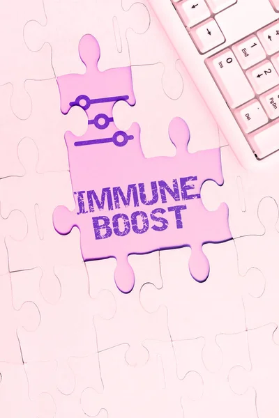 Handskrift Text Immune Boost Affärsidé Att Kunna Motstå Viss Sjukdom — Stockfoto