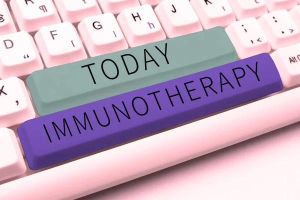 Conceptual Display Immunotherapy Business Approach Treatment Prevention Disease Involves Enhancement — Stok fotoğraf
