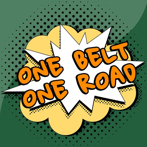 Kavramsal görüntüleme: One Belt One Road, Çin ve diğer ülkeler arasında ticaret yolları inşa etmek için kelime